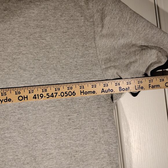 J. Crew vintage tshirt mens L Large gray oarsman graphic tee made in USA short s - Picture 4 of 7